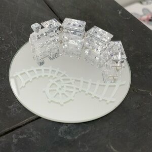 Swarovski 4 Piece Train with Mirror Track Display